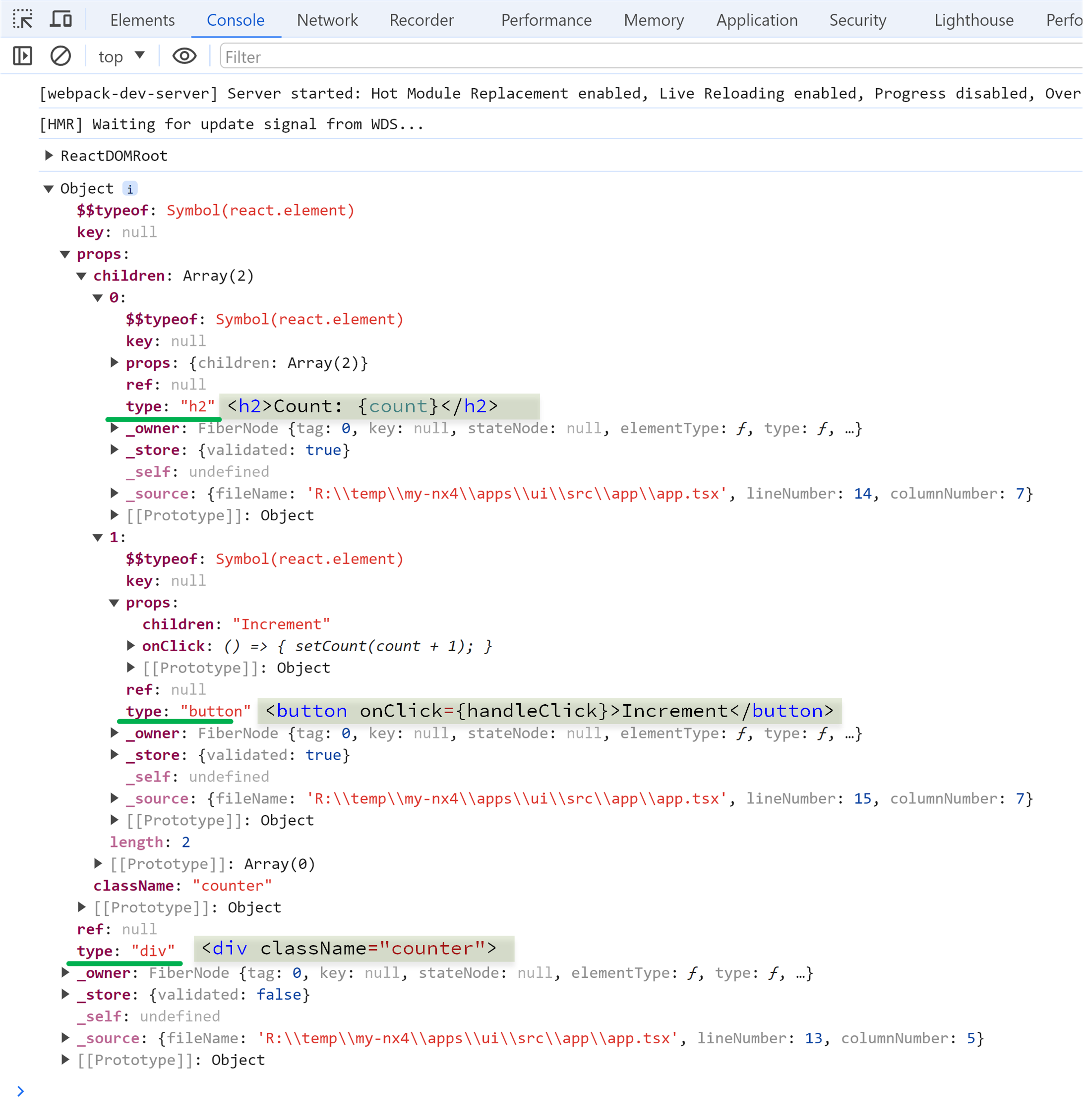 react-element-screenshot